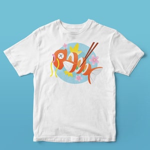 Sushi Magikarp High Quality Unisex T-Shirt, Holiday Gift, Comfortable T-Shirt, Multi Color Shirt.
