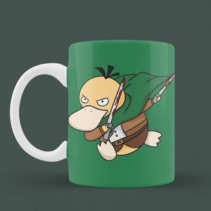 AOT Psyduck Ceramic Mug (11.8oz), Office Mug, Gaming Mug, Microwave Safe, Holiday Mug, Coffee Mug | Gift Mug.