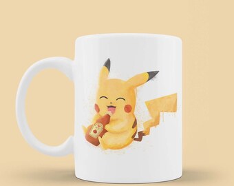 Personalised Pokemon Go Pikachu Mug Birthday Christmas Gift Present 