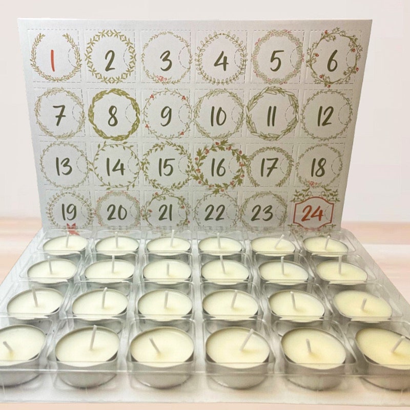 Candle Advent Calendar Etsy