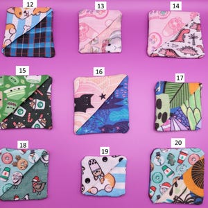 Upcycled Fabric Corner Bookmarks