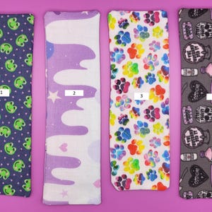 Upcycled Fabric Large Bookmarks