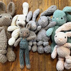 Bunny Collection | Crochet Bunny | Bunny Lovey | Bunny Stuffy