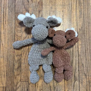 Moose Snuggler | Moose Lovey | Crochet Moose