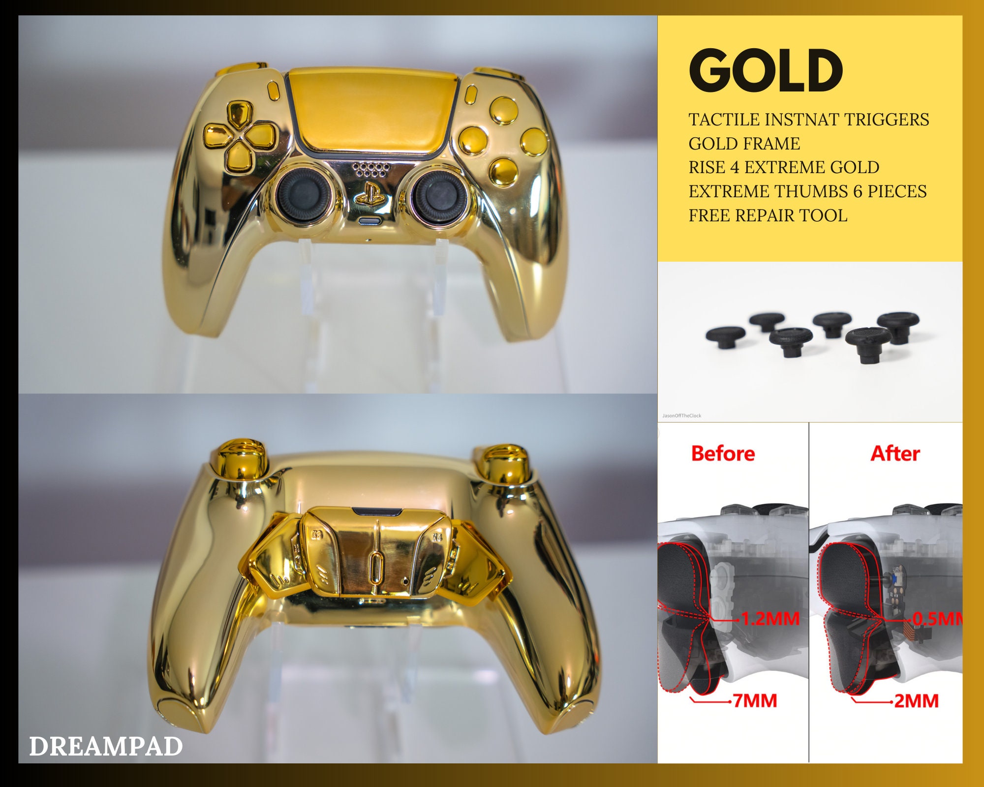 Ps4 controller gold chrome deals