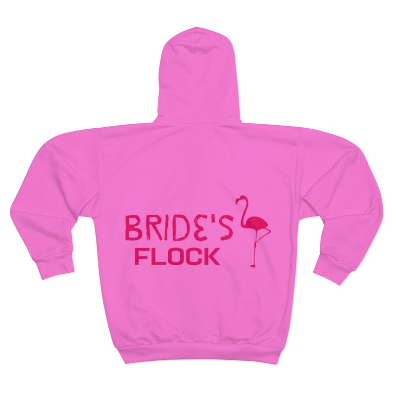 Bride's Flock Zip Hoodie, Flamingo Sweatshirt, shops Bride Sweatshirt,Funny Bridesmaid Sweatshirt, Bachelorette Party Sweatshirt, Bride Team
