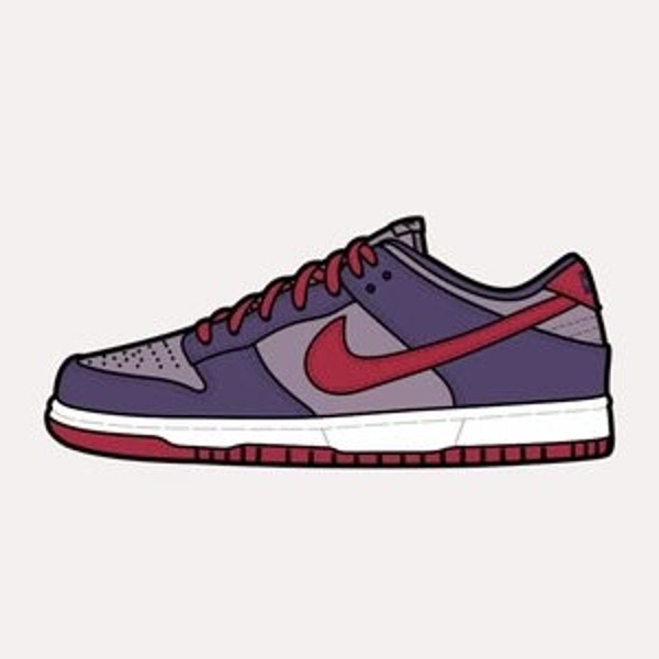 Sneaker Dunk Low PES file embroidery digitalisering