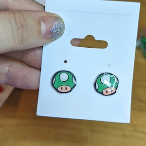 Super Mario Inspired Stud Earrings