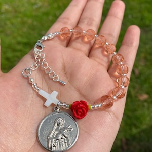 Saint Therese of Lisieux , Rosary Bracelet