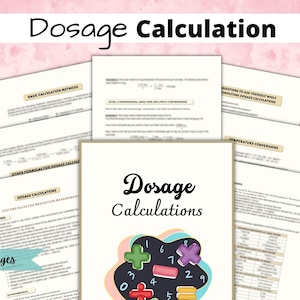 Dosage Calculations Nursing Bundle, Beautiful Nursing Notes, Nursing Student, Nursing School, Nursing Fundamentals, Nurse in the Making