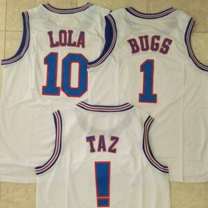 Lola Bunny Tune Squad Costume Space Jam Uniform Tune Squad Basketball  Jersey 90s