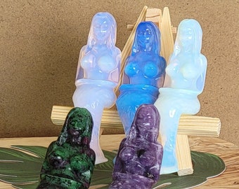 Natural Carved Mermaids Crystal