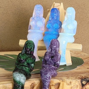 Natural Carved Mermaids Crystal