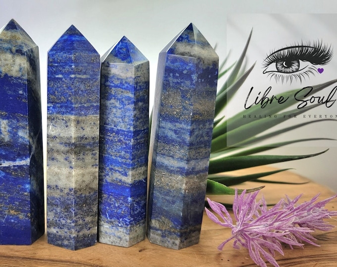 Natural Blue Lapis Lazuli Crystal Points~ Towers