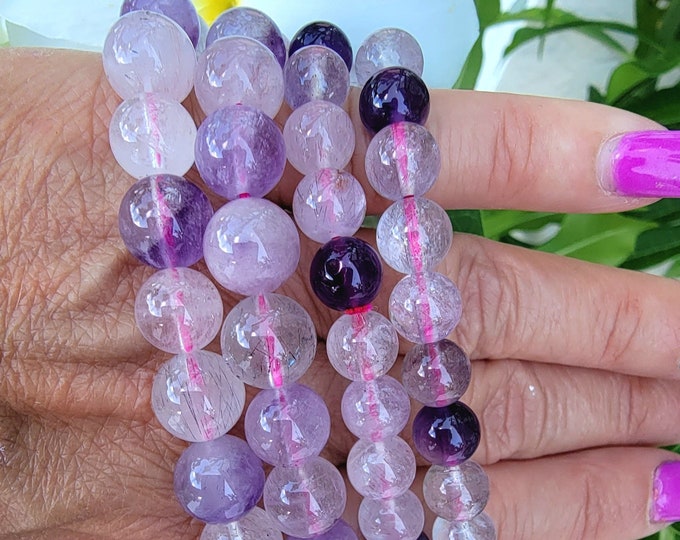 Genuine Super Seven Beaded Braclets.... 8 mm