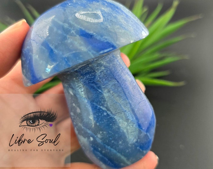 Natural Blue Aventurine  Mushroom Carved Crystal ~ SUPER DEAL!!! Adorable & Must Have