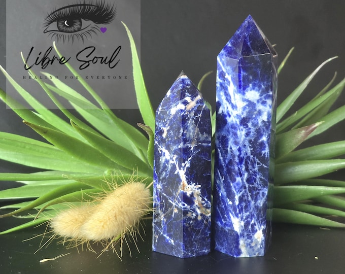 Natural Sodalite Crystal Points~ Towers | Sodalite Crystal Points/ Towers