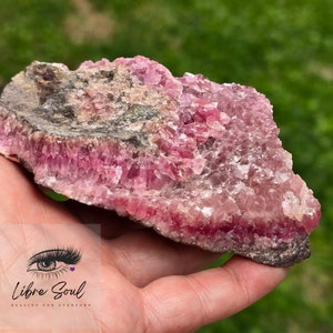 Raw Cobalto Calcite Crystal Specimen from Morocco| with Stand| Cobalto Calcite Mineral|