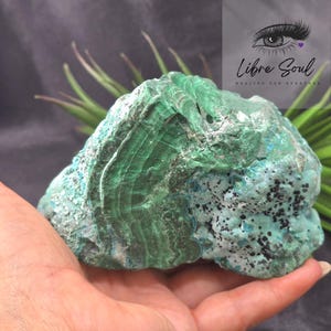 Natural Chrysocolla Malachite Crystal Specimen: Rare Mineral Decor