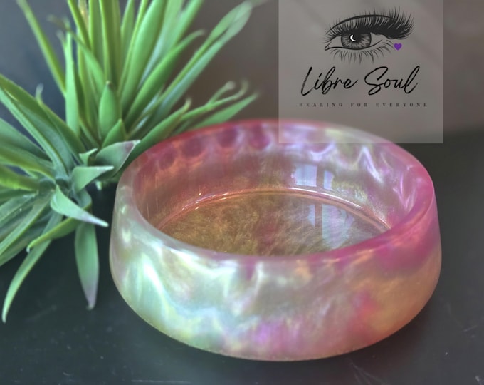 Magenta Creme  Handmade Resin Bowls~  Resin Inspired 4.5" wide by Libresoul Creations
