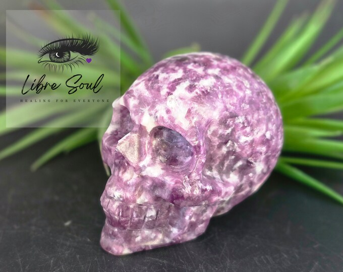 Natural Purple Mica Crystal Skull| 412 grams