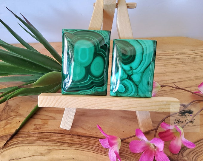 Natural Malachite Crystal Rectangle~ Squares