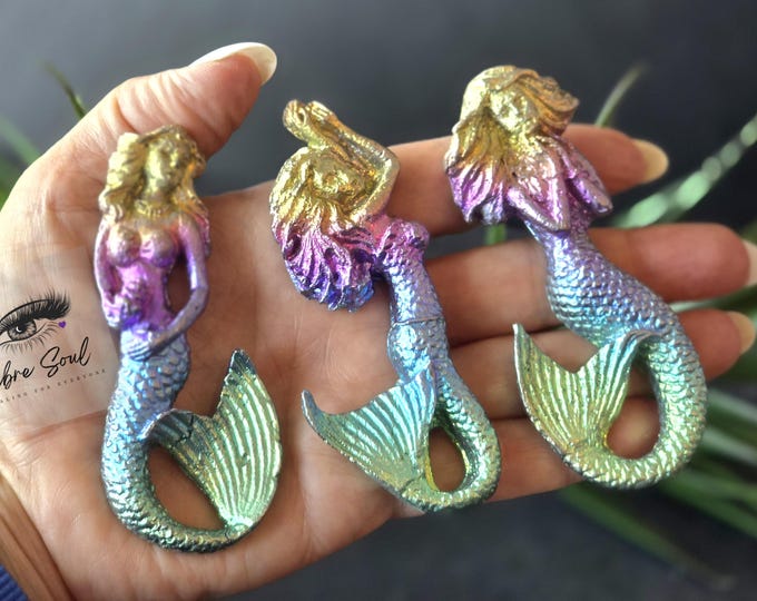 Natural Bismuth Mermaid ~ Mermaid Bismuth Carving~ Super Cute