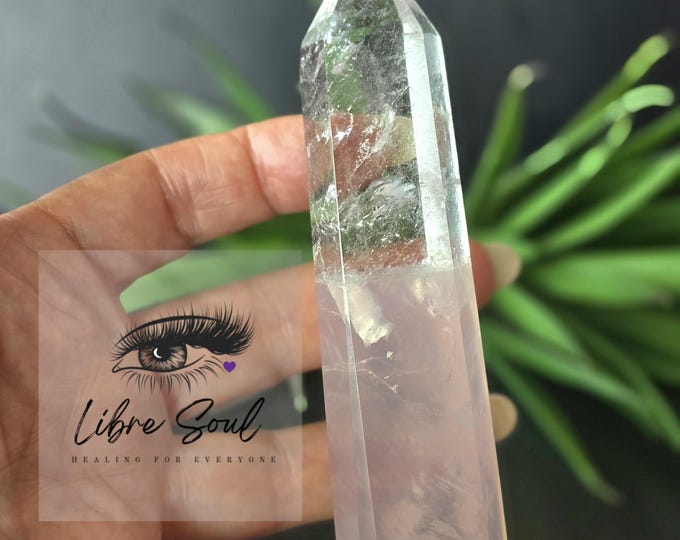 Natural 4" Rose Quartz and Clear Quartz Spliced Points| Rose Quartz Towers| Quartz Pillars- Back In Stock!