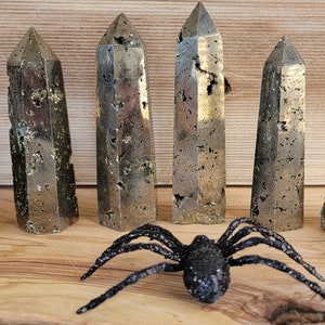 Natural Pyrite Druzy Points ~Towers