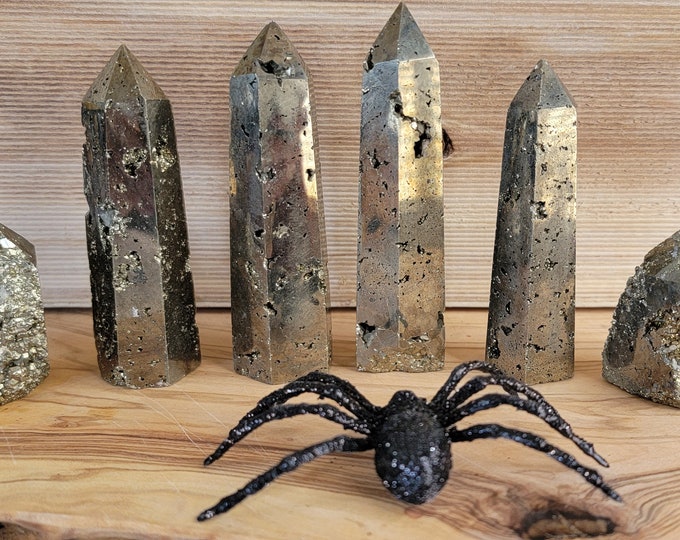 Natural Pyrite Druzy Points ~Towers