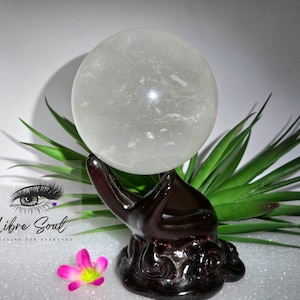 Natural  Clear Quartz Crystal Sphere| 75mm Great value!!