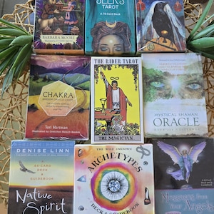 3 for 10  Pocket Sized Tarot Cards with Downloadable Book 3 packs  for 10 dollars clearance price