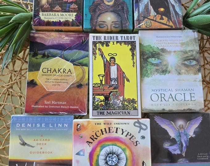 3 for 10  Pocket Sized Tarot Cards with Downloadable Book 3 packs  for 10 dollars clearance price
