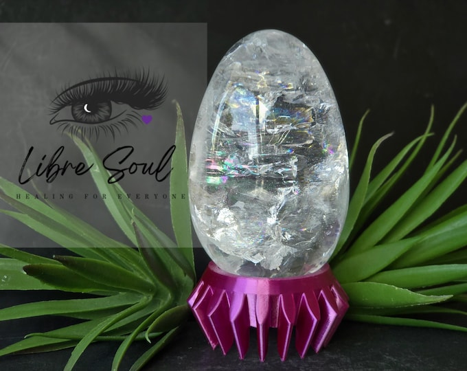 Natural A++ Rainbow Quartz Egg  92mm| Rainbow Quartz with Loads of Rainbows| A++ Quality