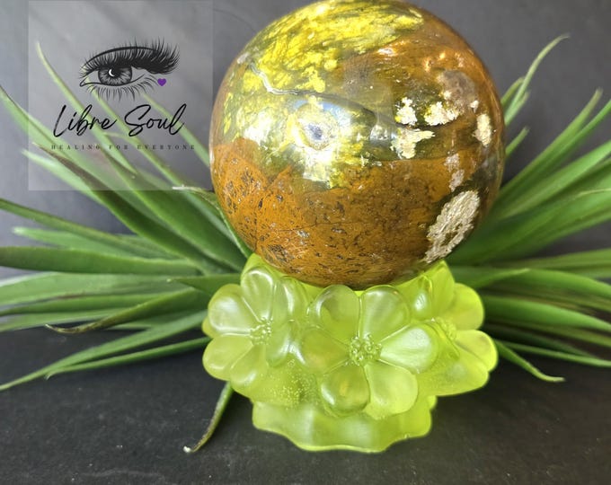Natural Green Opal Crystal Sphere ~ 67mm Abundance!!