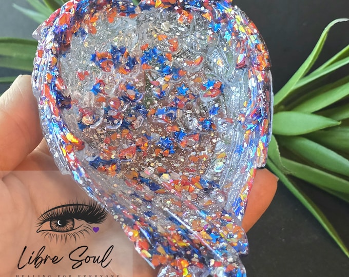 Angel Wings Crystal Sphere Holder~ Angel Wing Bowl | Resin