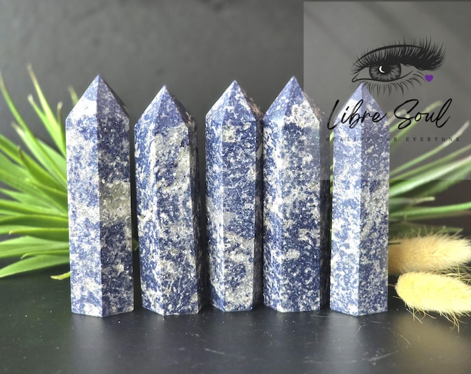 Natural Blue Purple Mica Crystal Points| Great Value approx. 3.75"