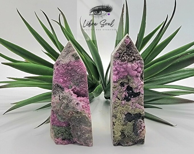 Rare Natural Cobalto Calcite Specimen Mini Towers