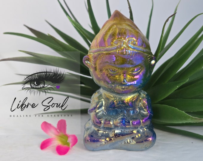 Natural Aura Labradorite Wukong Monkey~ Monkey King