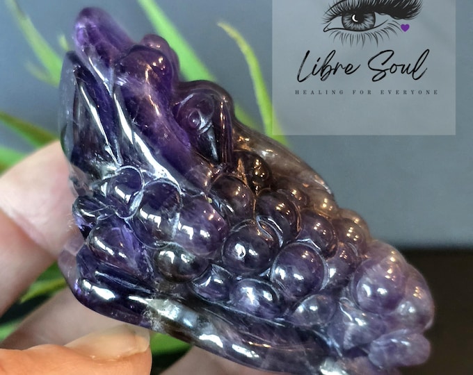 Amethyst Quartz Money Toad: Hand Carved Feng Shui Wealth Charm| Self Love