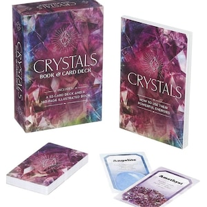 Livro de Cristal e Baralho de Cartas ~ com um Livro Ilustrado