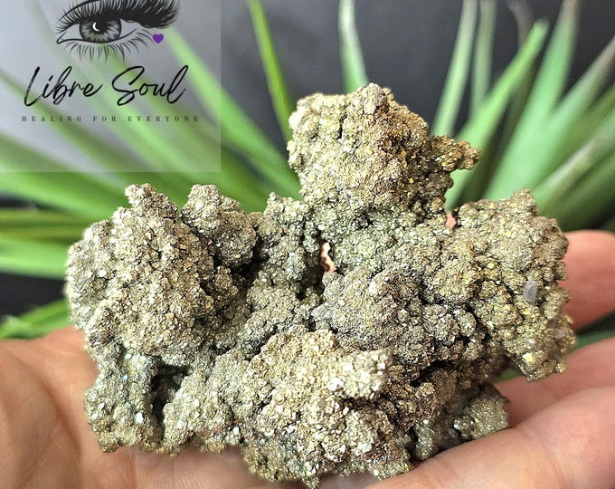Gorgeous Natural Pyrite Crystal Specimen with Stand