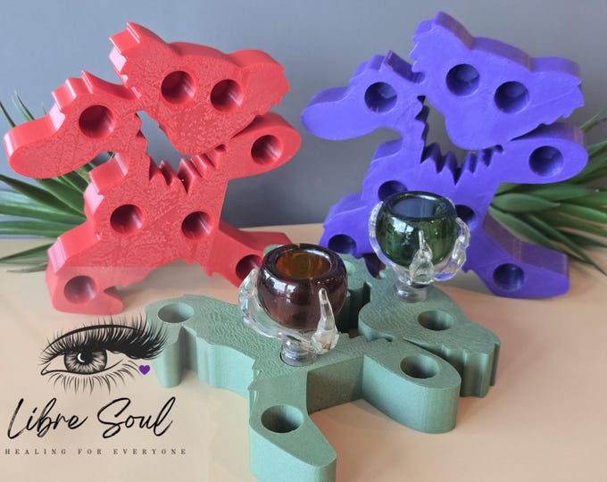 Happy Bear Bowl Holder| 8 bowl Holder| Flower Bowl Holder| 8 bowl holder| Herbal Bowl Holder