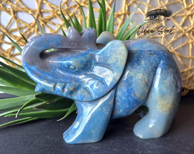 Natural 5" Trolleite Elephant Crystal Carving| Large Elephant| ~ Gift Idea, New Home, New Job