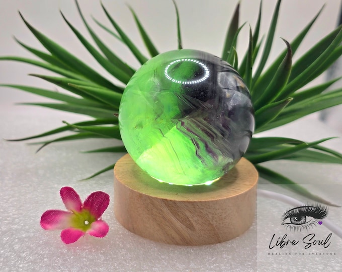 Natural Rainbow/Green Fluorite Crystal Sphere~ 55mm with rainbows| GREAT VALUE!!
