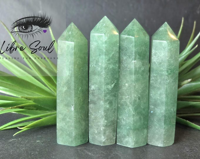 Natural Green Strawberry  Crystal Quartz Points~Good Value!!