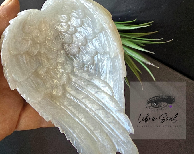 Angel Wings Crystal Sphere Holder~ Angel Wing Bowl | Resin