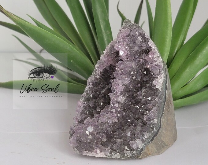 Natural Amethyst Cathedral Crystal Geode Cluster~ Freeform ~ Druzy