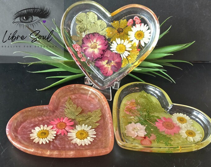 Natural Dried Flower Heart Tray| Choice of the 3 ~ Inspired by Libresoul Creations