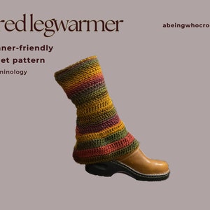 Crochet Flared Legwarmers PATTERN ONLY
